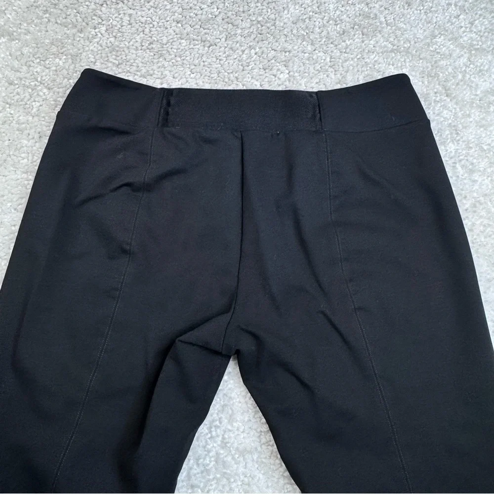 Eileen Fisher Yoke Detail Stretch Knit Skinny Pant Black. Office Mature #F4JH XL
